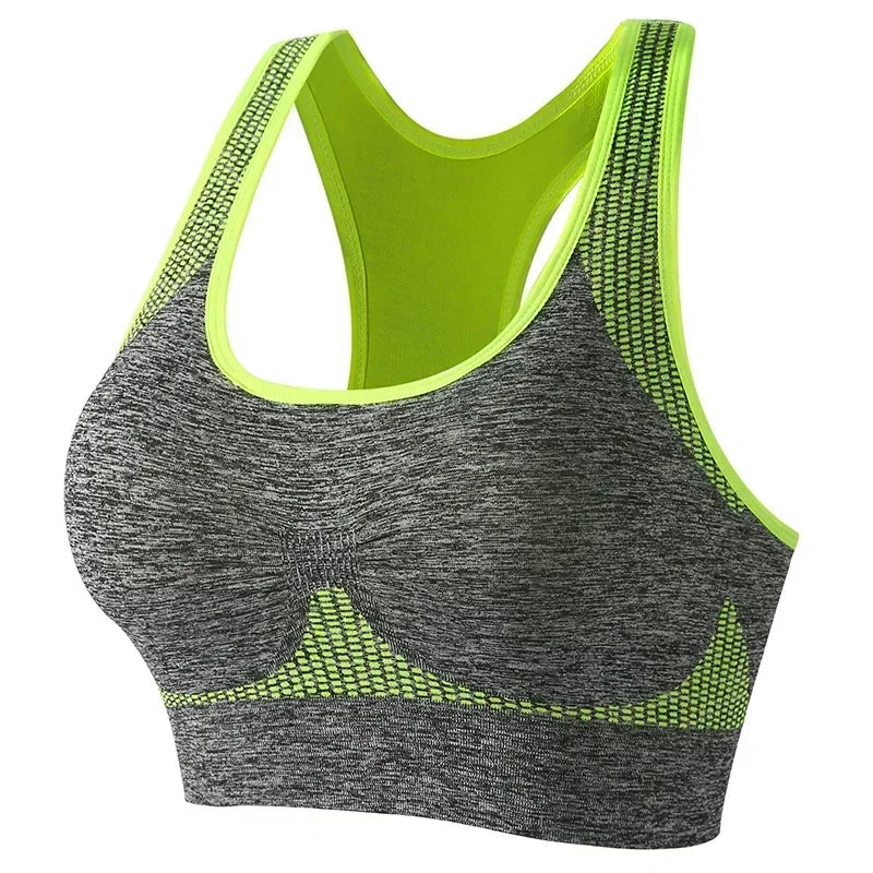 New Sports Bra Women Seamless Gym Jogging Crop Top Female Tops Yoga Fitness Shockproof Vest Sport Bras for Women Sutian Feminino