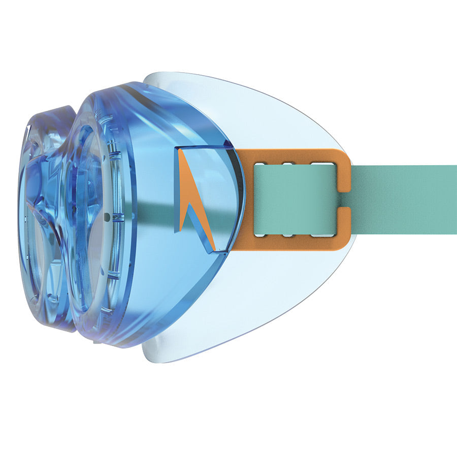 Junior Speedo Blue / Mint Silicone Goggles