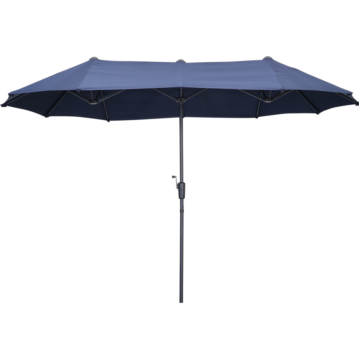 Ainfox 13ft Large Patio Umbrella, Outdoor Double-Sided Rectangle Market Heavy Duty Umbrellas without Base