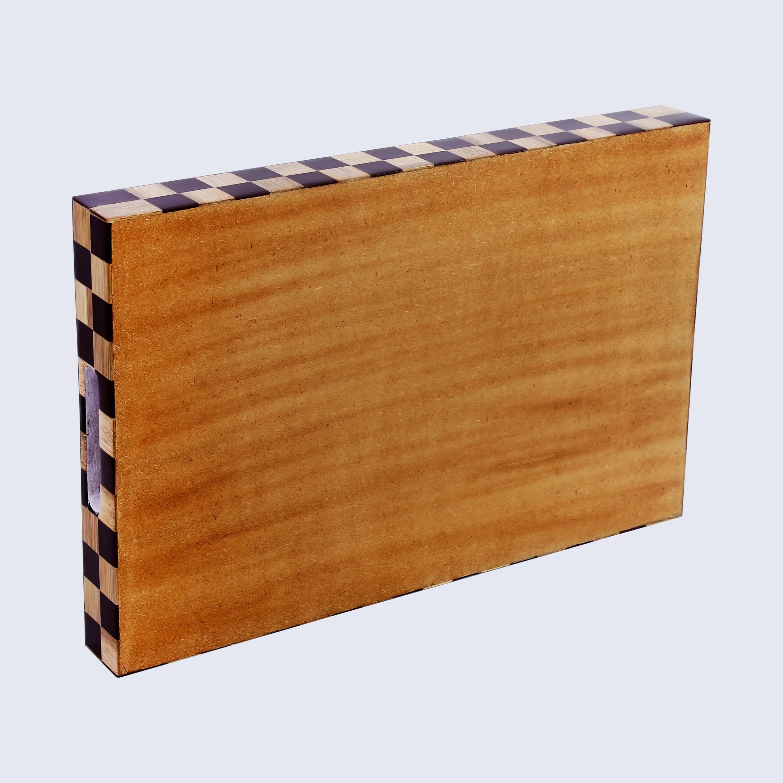 Brown Checkered Decorative Tray Coffee 17"x11"