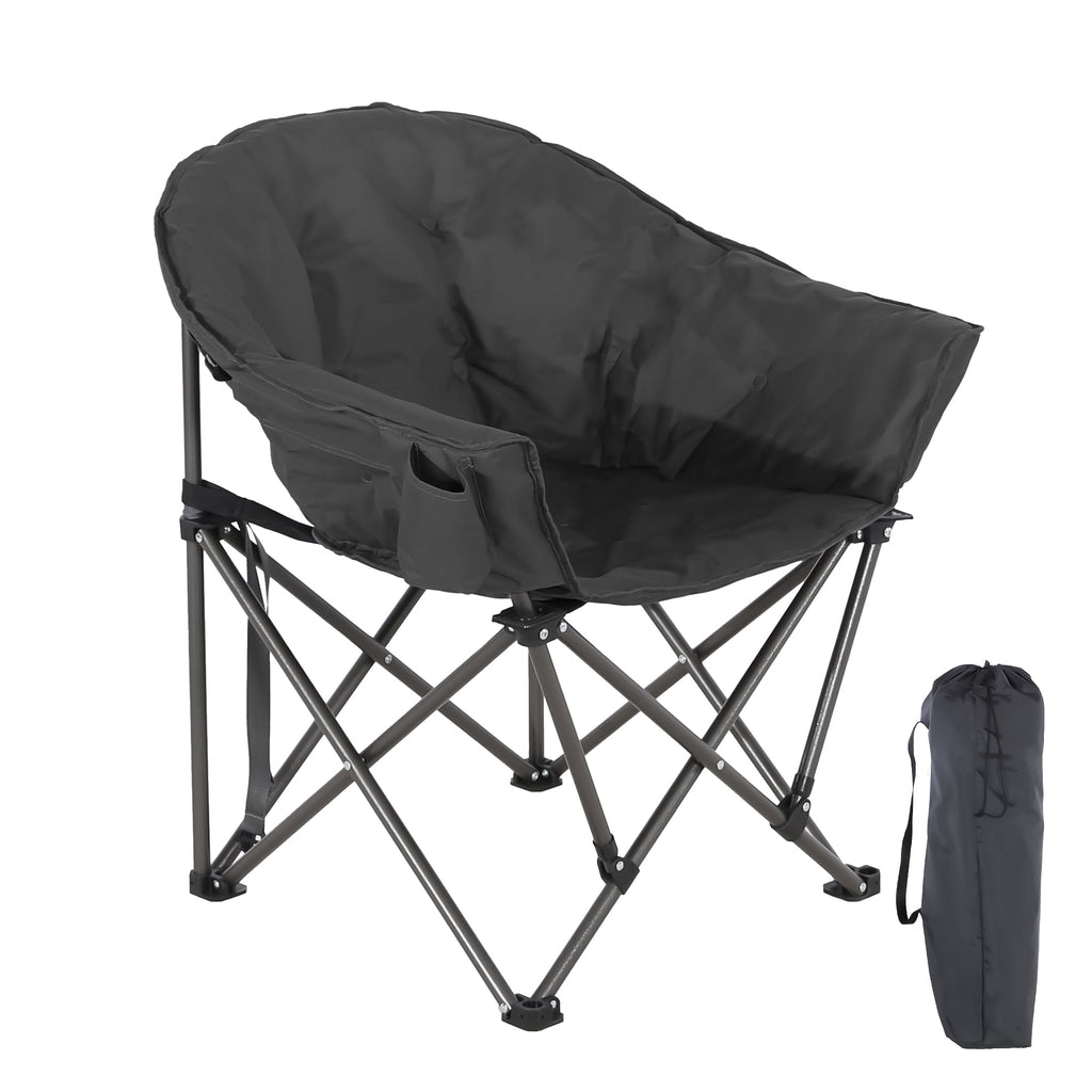 Ainfox 2PCS Oversized Camping Chair Folding Chair Camp Chair for Outdoor, Adults, Men and Women
