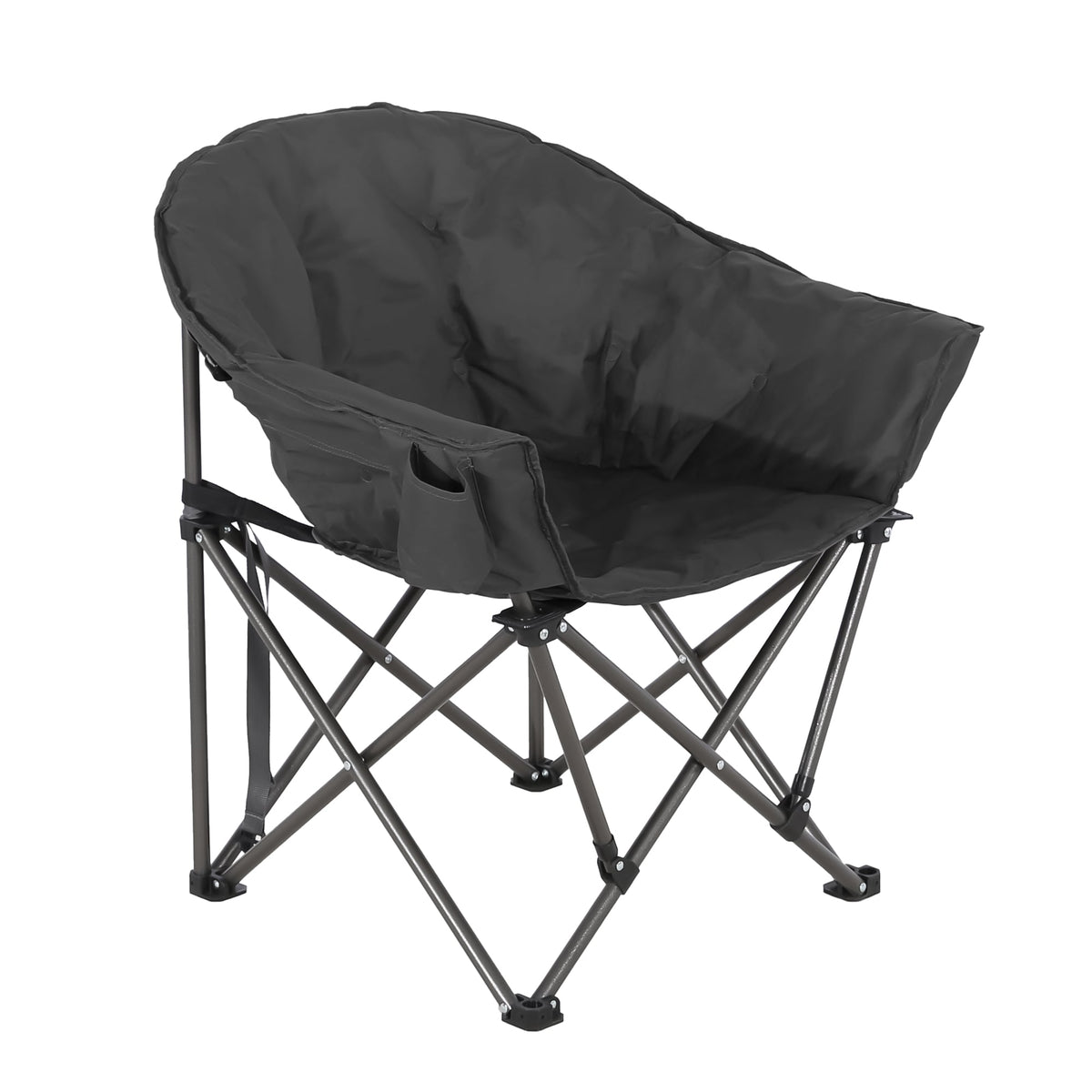 Ainfox 2PCS Oversized Camping Chair Folding Chair Camp Chair for Outdoor, Adults, Men and Women