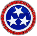 Tennessee Flag Crystal Ball Marker & Hat Clip by ReadyGOLF