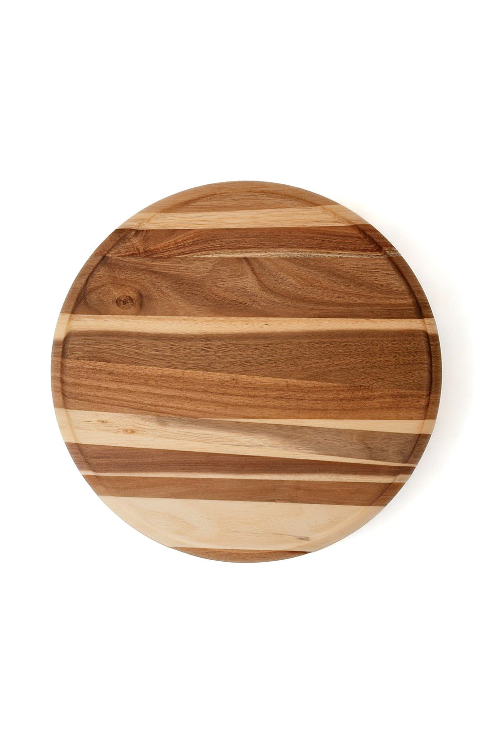 Round Charcuterie Serving Board with Beveled Edge
