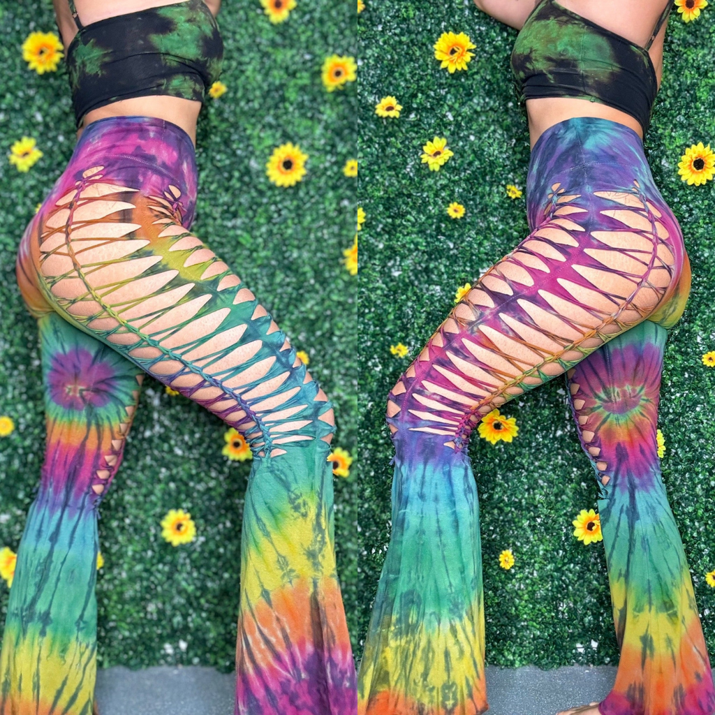 Rainbow Weaved Yoga Pants