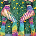 Rainbow Weaved Yoga Pants