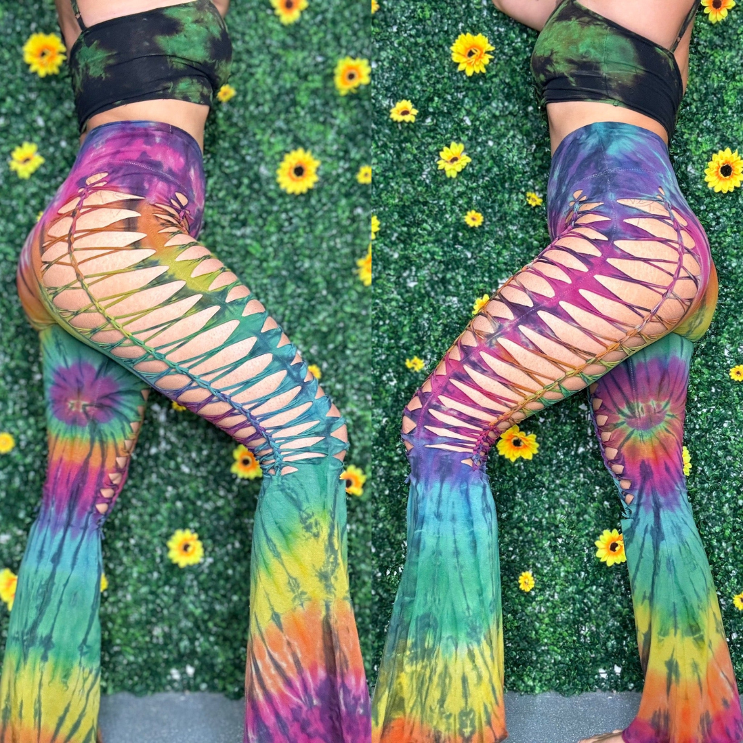 Rainbow Weaved Yoga Pants