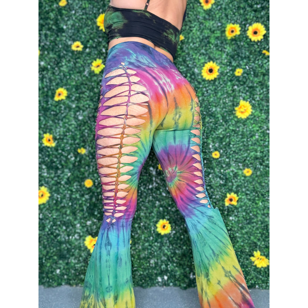 Rainbow Weaved Yoga Pants