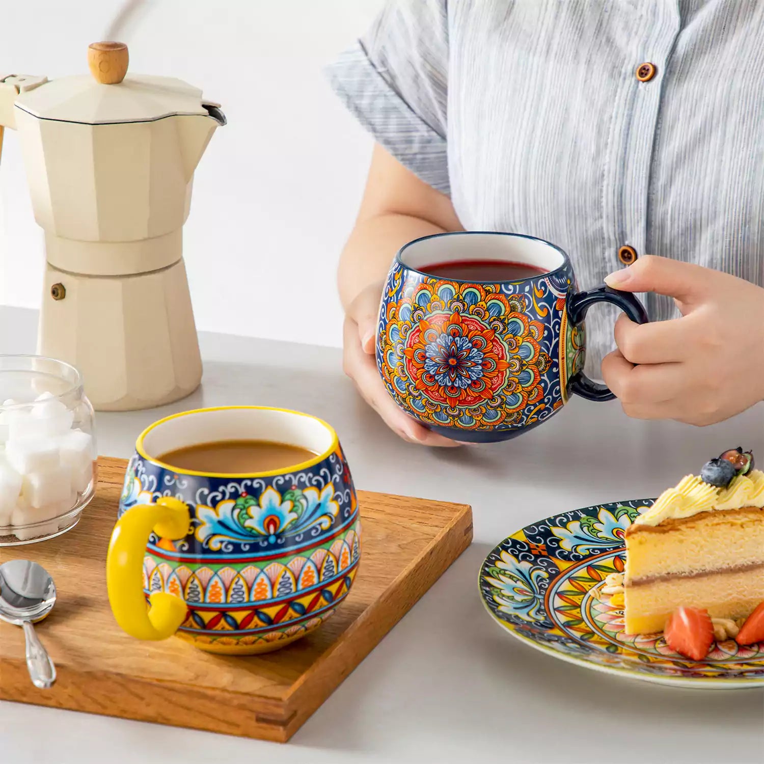 Simi Deep Round Mugs Set of 6