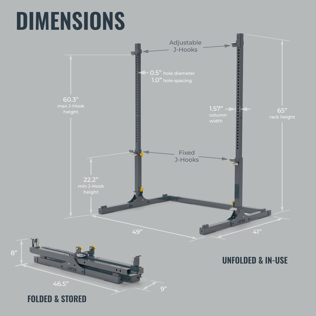 Verse® Agile Rack PRO — Folding and Portable