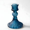 Colored Glass Taper Holder | True Blue