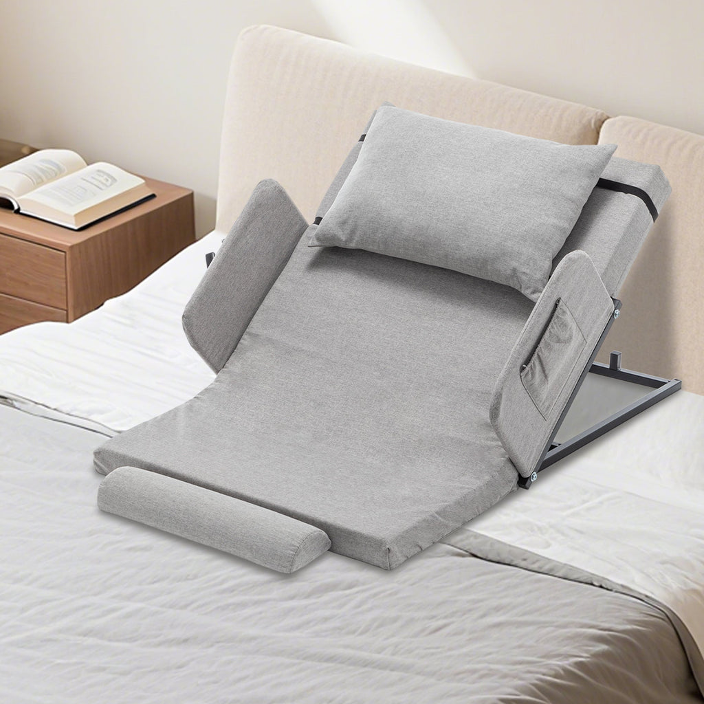 Bed Backrest Electric Adjustable 68 Degree Safety Rails Washable 300 LB