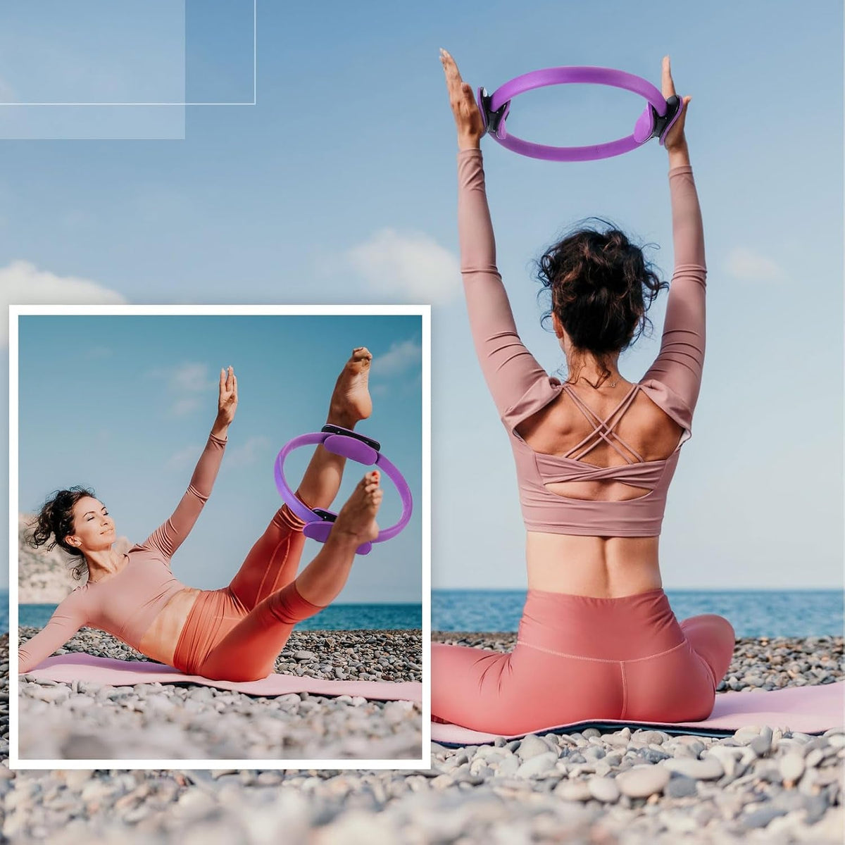 11.81-Inch Pilates Ring – Lightweight Flexible Magic Circle