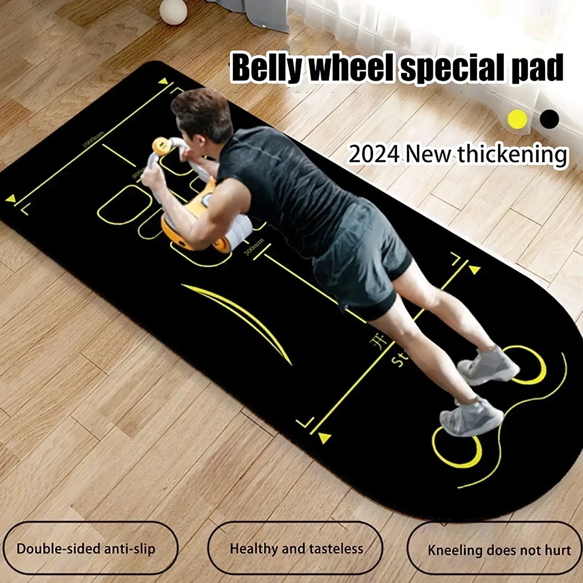 Abdominal Wheel Mat Non Slip Tpe Fitness Pad