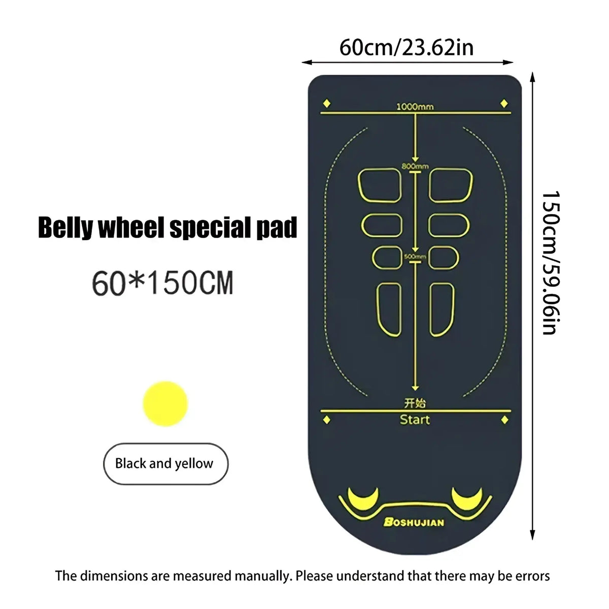 Abdominal Wheel Mat Non Slip Tpe Fitness Pad