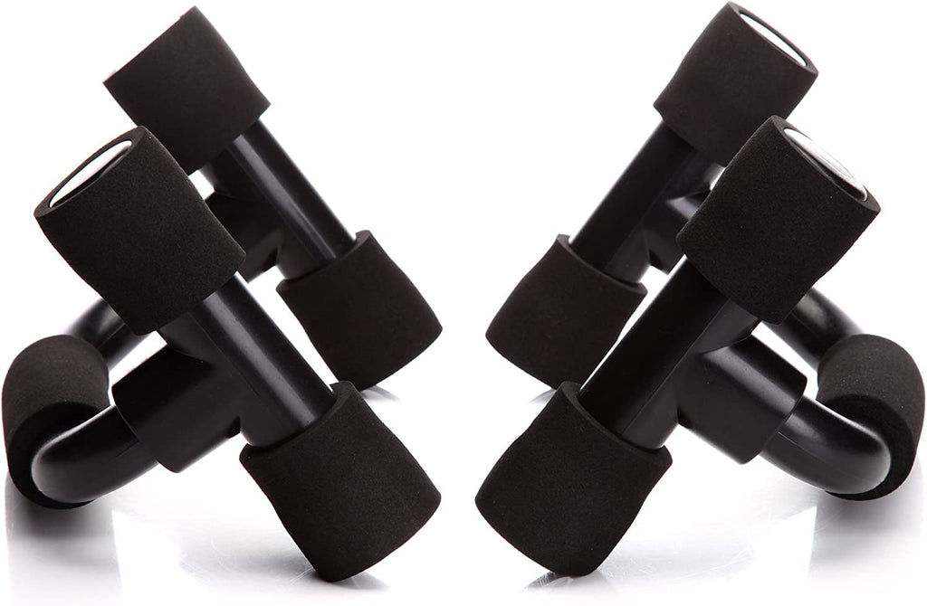 Push up Bars Gym Exercise Equipment Fitness 1 Pair Pushup Handles with Cushioned Foam Grip and Non-Slip Sturdy Structure Push up Bars for Men & Women