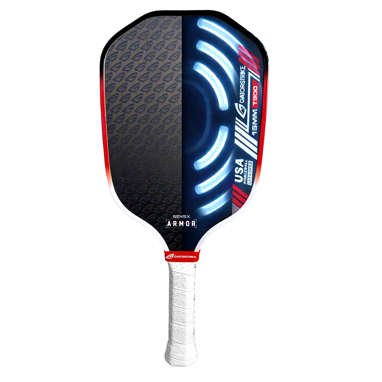 Pickleball Paddle - GatorStrike A.R.M.O.R Gen 5X — 15mm Raw Carbon All-Court Pickleball Paddle
