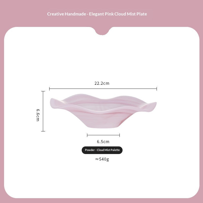 Glass Fruit Bowl Salad Plate