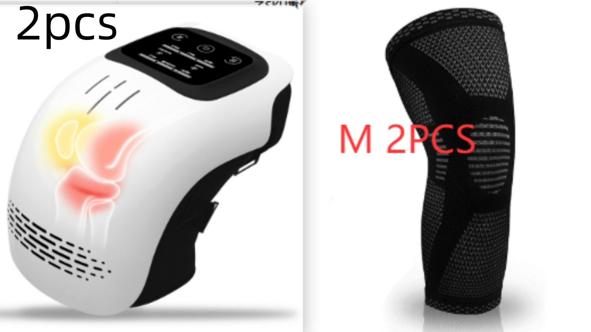 Intelligent Kneading Heating Knee Massager Rechargeable Pain Relief Infrared Laser Vibration Knee Massager