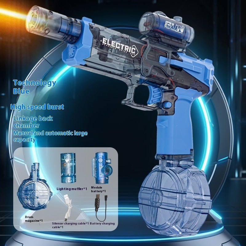 Fire Rat Electric Water Pistol Cool Light Fully Automatic Water Spray Gun