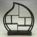 Wood‑Carved Peach Stand for Snuff Bottles & Statues
