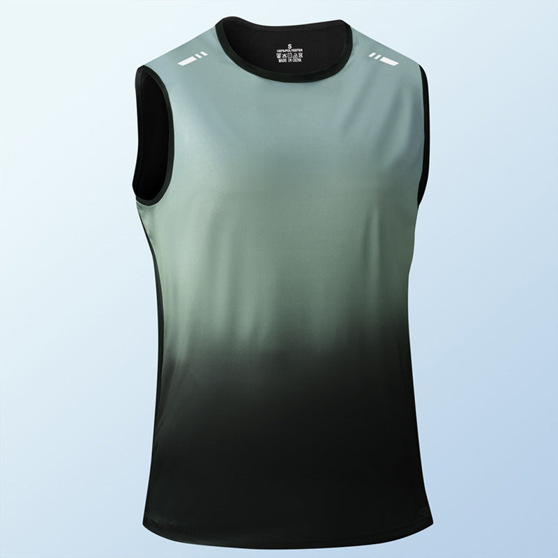 Mens Sleeveless T-shirt Ideal For Outdoor Running Fitness And Basketball