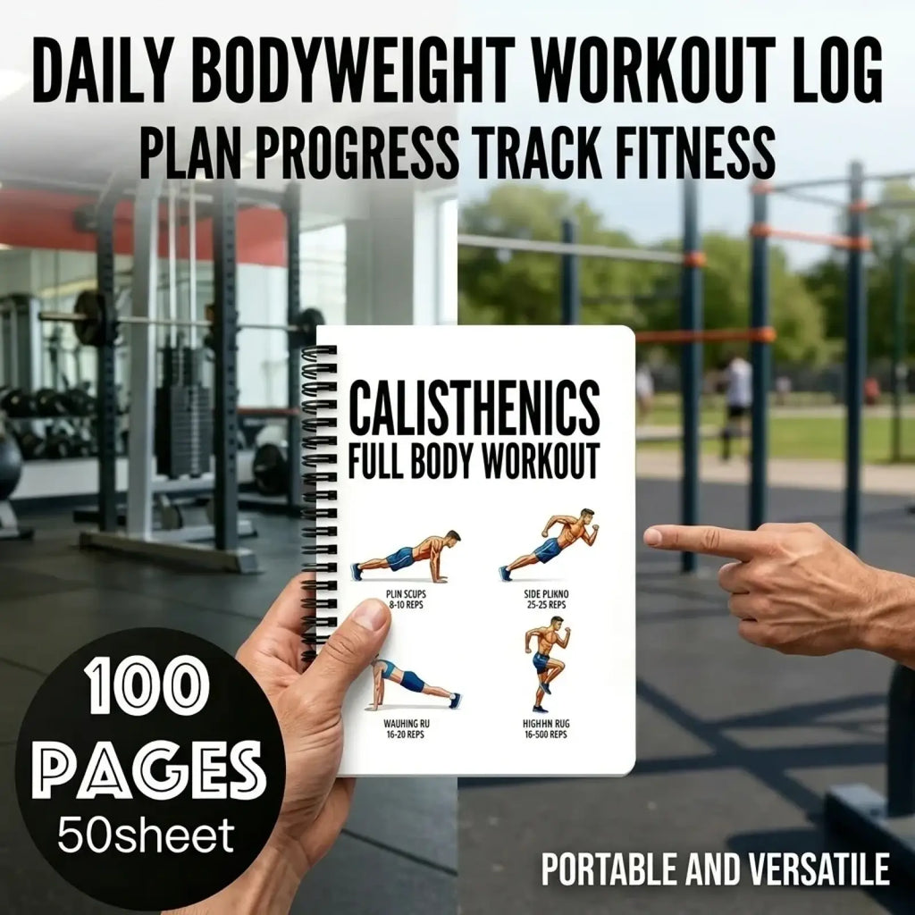 Calisthenics Workout Journal and Fitness Planner