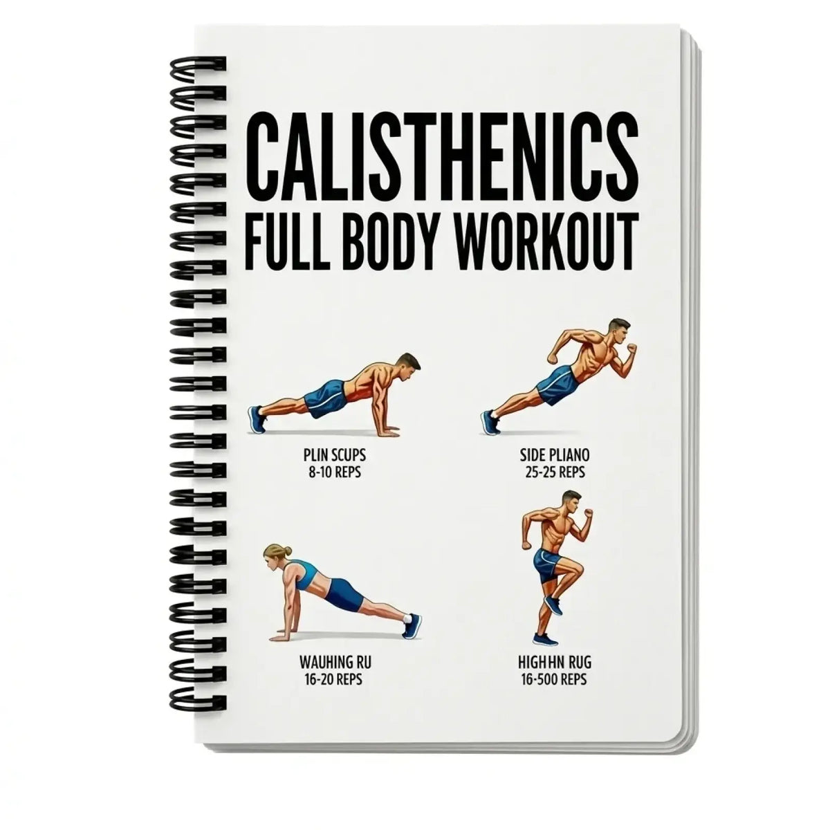Calisthenics Workout Journal and Fitness Planner