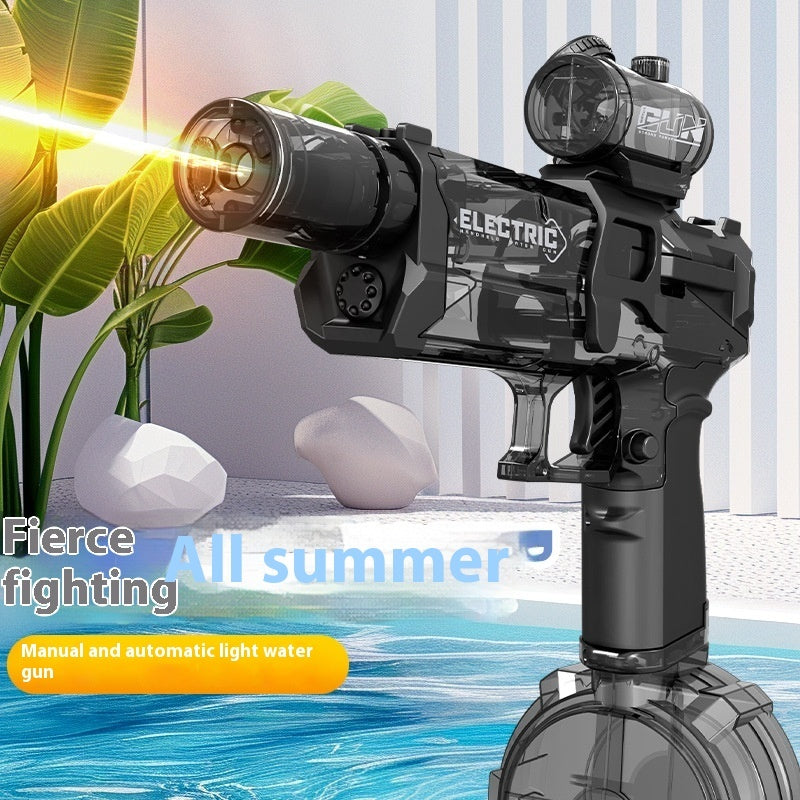 Fire Rat Electric Water Pistol Cool Light Fully Automatic Water Spray Gun