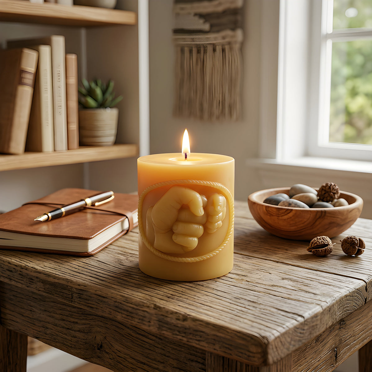 Best Dad in the World Beeswax Candle