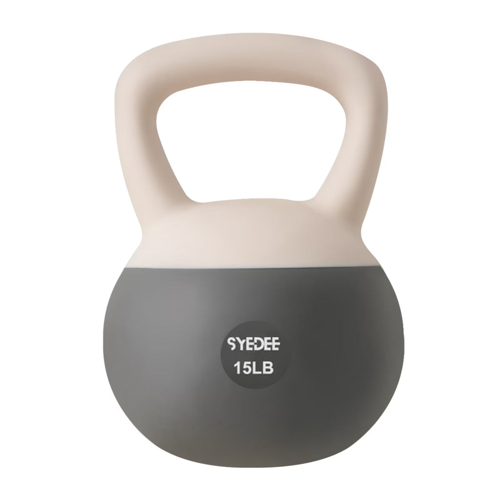 Soft Kettlebell Set –15Lbs Anti-Slip Grip & Wide Handle Design,Soft Kettlebell Set, Gentle Floor-Friendly Impact, for Home Functional Training, Home Gym