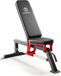 Marcy Foldable Standard Weight Benches, Adjustable Strength Training Benches for Full Body Workout