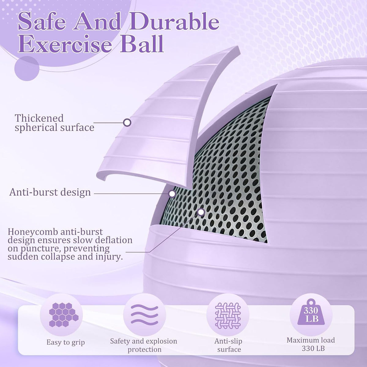 6-in-1 Yoga Ball & Block Set – Strap, Pump & Pilates Kit