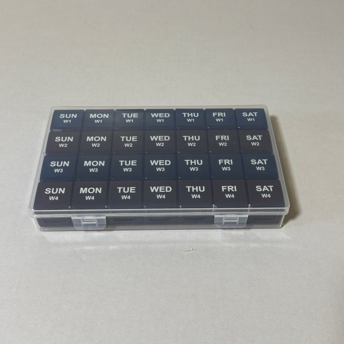 YAKLIM XL Monthly Pill Organizer - 28 Compartments, 4 Week