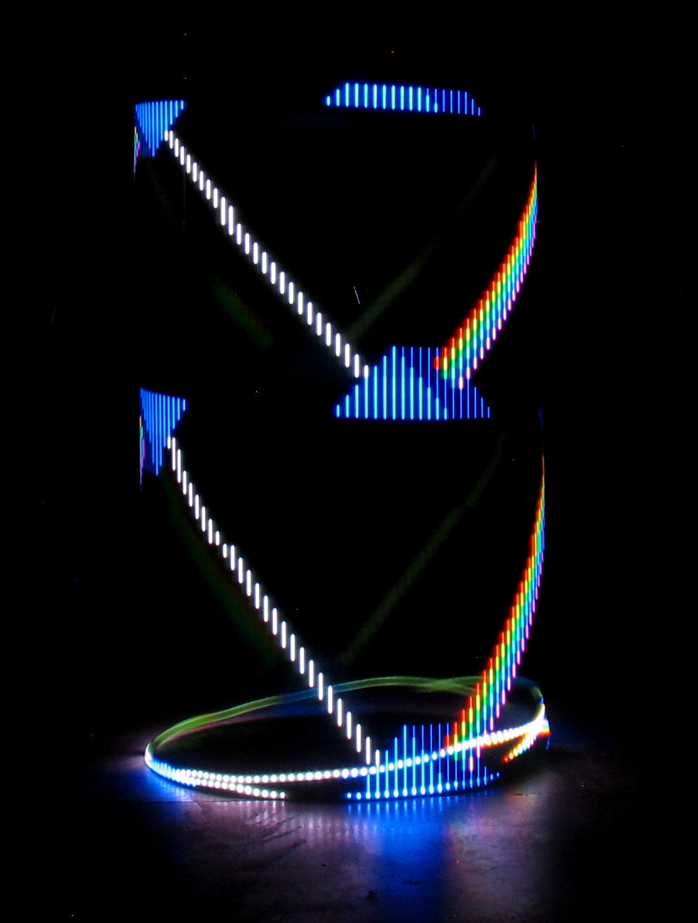 Hoops - Ready to Ship Atomic V LED Hula Hoops