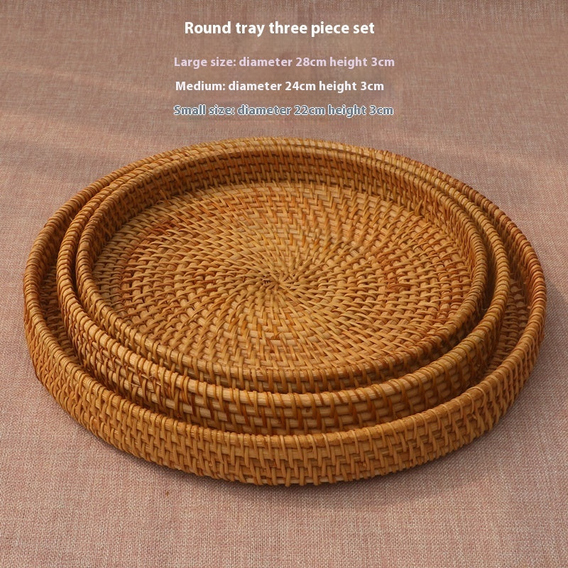 Handwoven Rattan Tray