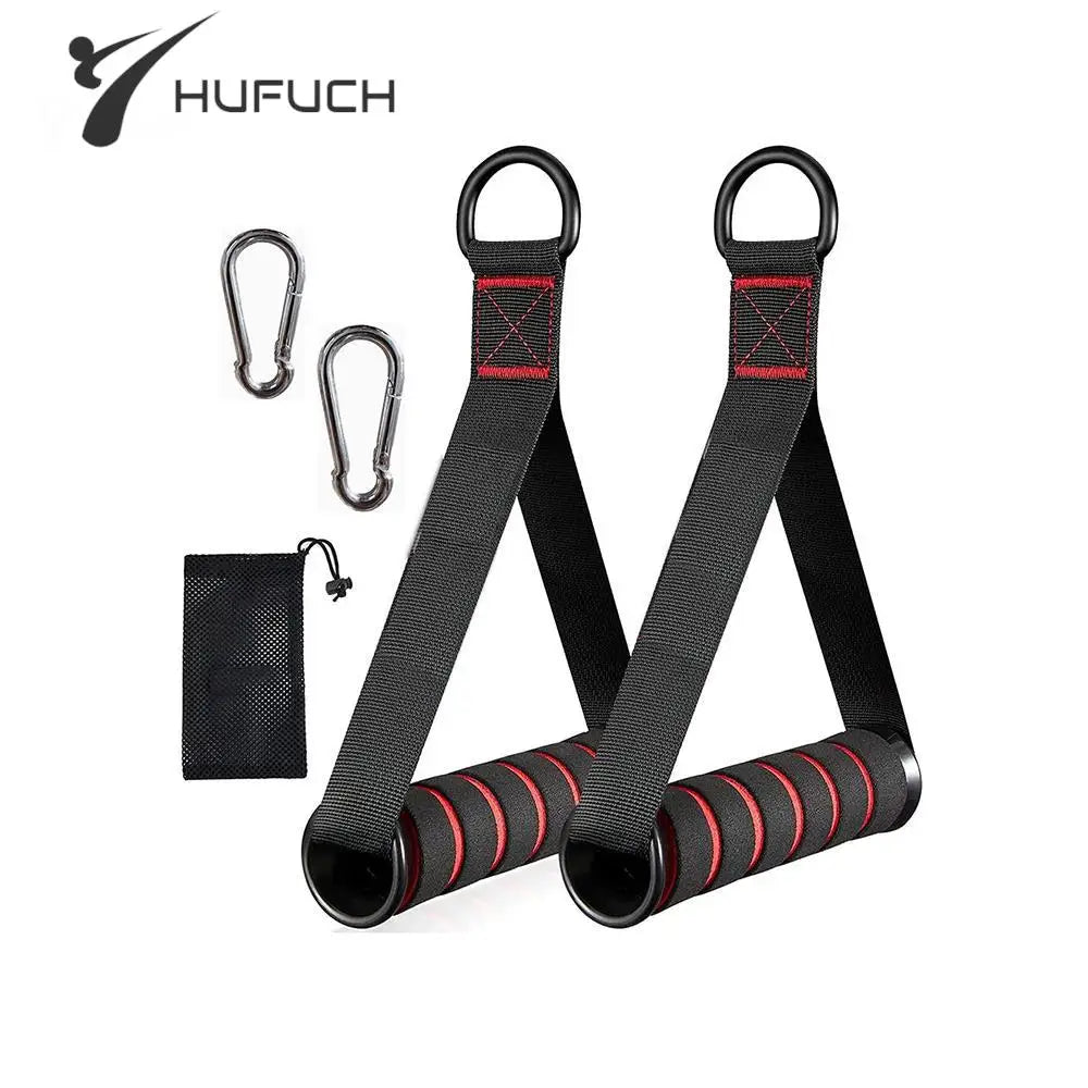 Exercise Handles, Replacement Cable Machine Attachments for Home Gym Equipment, Pulley System, Pilates, Resistance Bands, Strength Trainer, Heavy Duty Working Out Handles