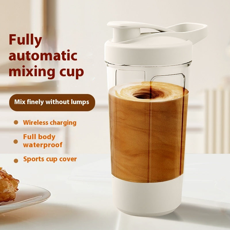 Electric Protein Powder Mixing Cup 400ML 14oz Automatic Shaker Mixer Shake Bottle Milk Coffee Blender Kettle Fro Gym 1200mAh