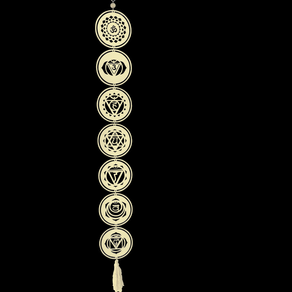 Bohemian Wooden Moon Phase & Healing Meditation Wall Hanging (120 cm)