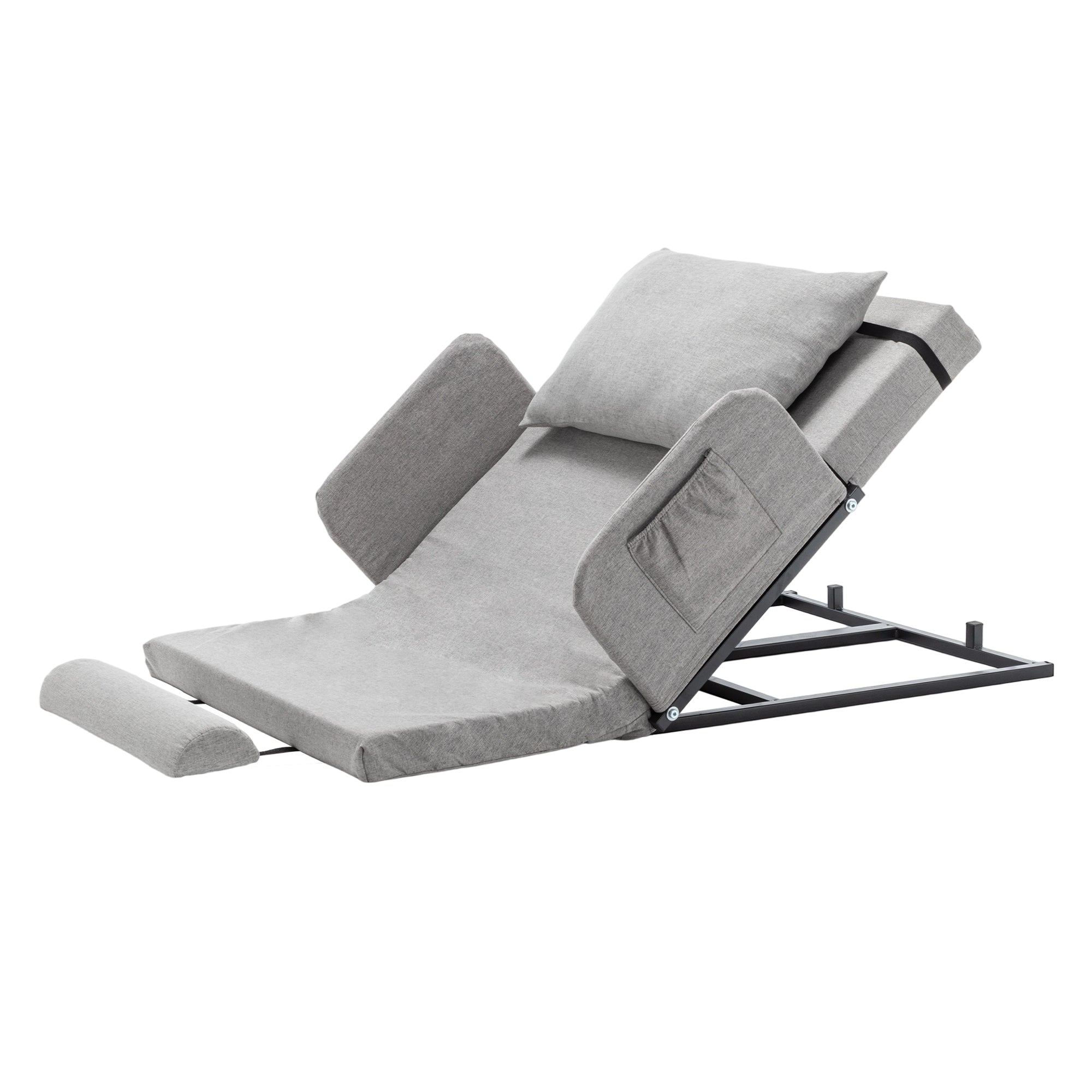 Bed Backrest Electric Adjustable 68 Degree Safety Rails Washable 300 LB