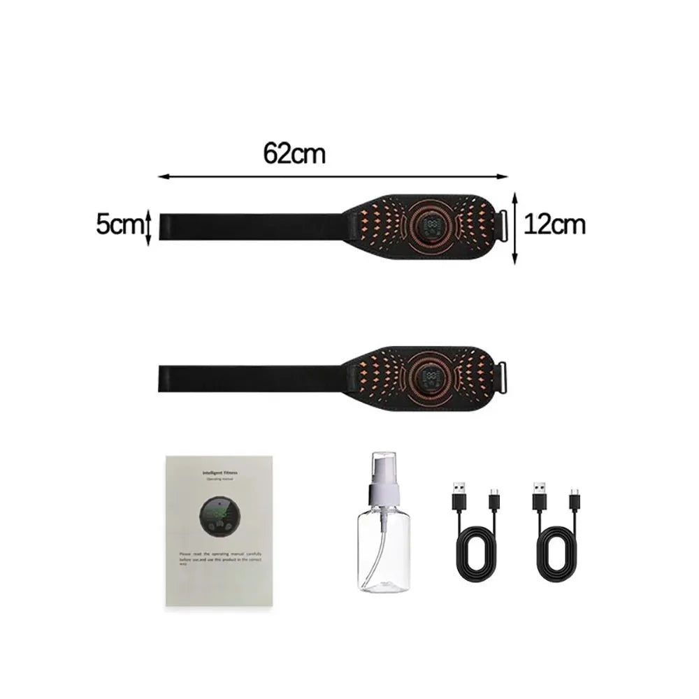 Electronic Abs Stimulator Smart Muscle Toner EMS Abdominal Toning Belt Body Massage Fitness Strength Training Workout Equipment