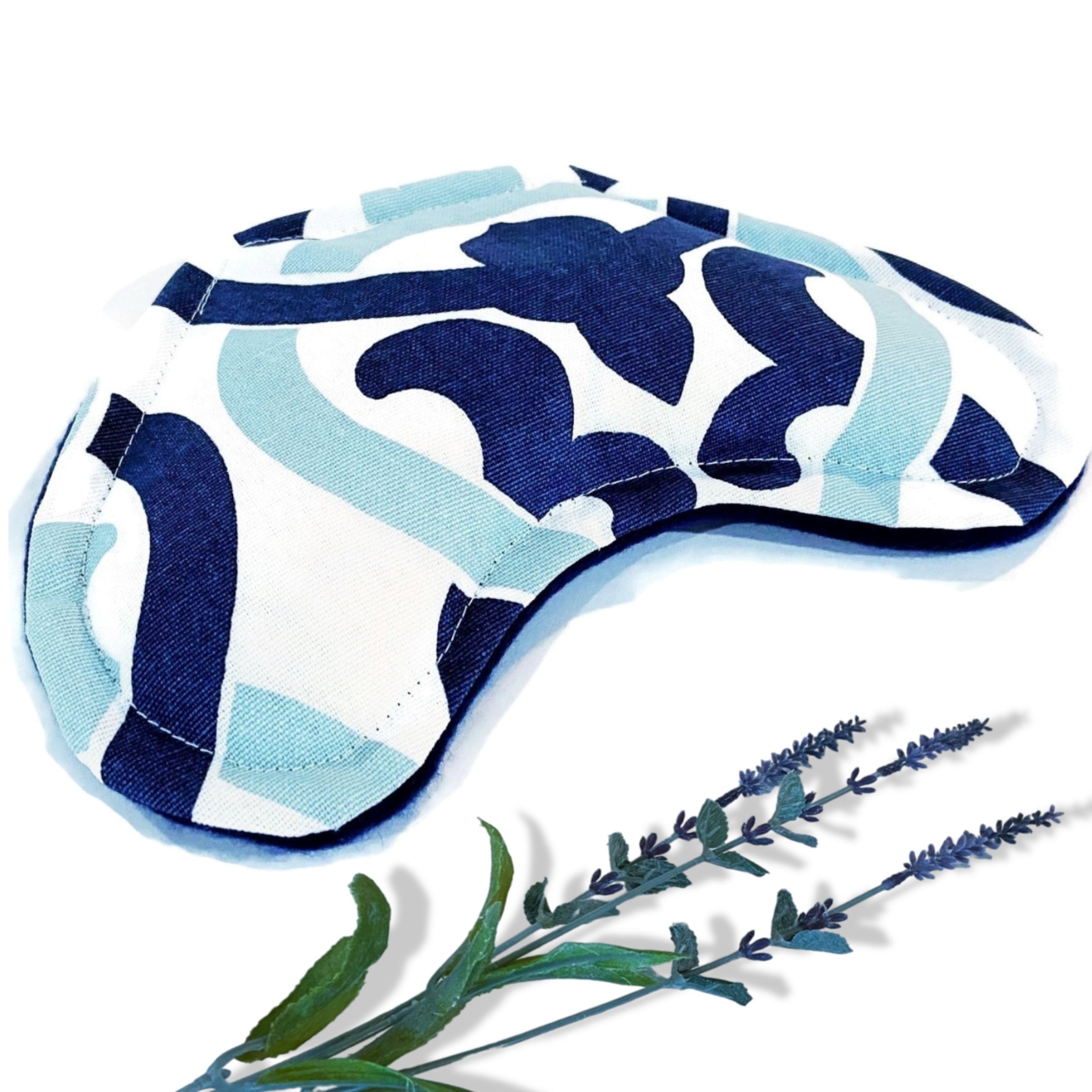 Neck Wrap with Eye Pillow, Microwavable Freezable Coordinating Kit for Soothing Therapy