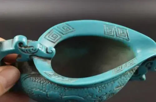 Carved Totem Flying Dragon Incense Burner – Auspicious Bronze-Finish Censer