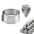 Adjustable Mousse Ring, Round Adjustable-size Layered Cake Mold, Baking Tool