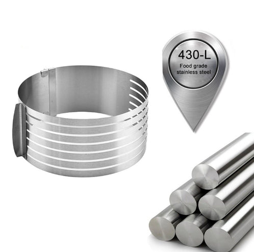 Adjustable Mousse Ring, Round Adjustable-size Layered Cake Mold, Baking Tool