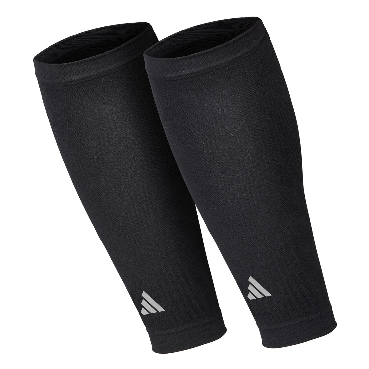 Adidas Calf Compression Sleeves for Women and Men - Pair of Calf Sleeves for Running Training and Stronger Workouts - Breathable and Lightweight - Durable Calf Compression Support - Black S/M