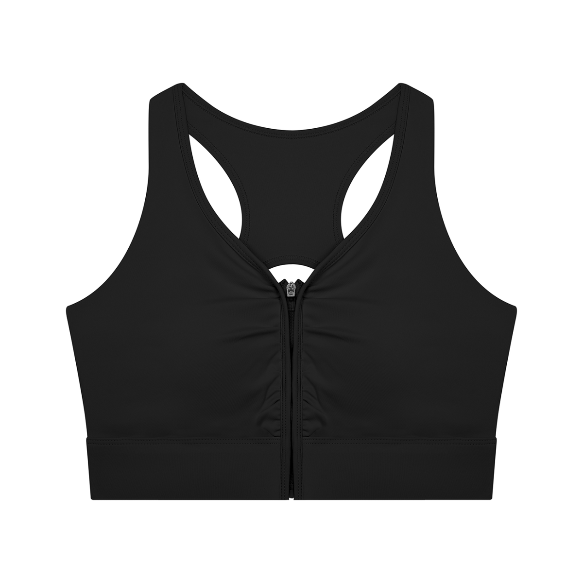 Loki & Ivy Women’s Cropped Zip Yoga Sports Bra