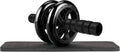 Abdominal Wheel, Ab Roller for Abdominal Exercise Machine, Abs Workout Equipment, Core Strengthening Trainer Fitness Belly Training, Entrainement Maison Equipement. Accessories Gym Stuff