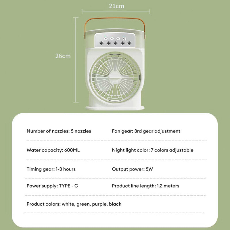 Portable USB Air Conditioner Cooling Fan