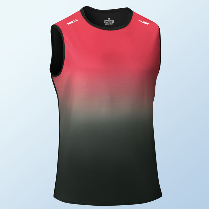 Mens Sleeveless T-shirt Ideal For Outdoor Running Fitness And Basketball